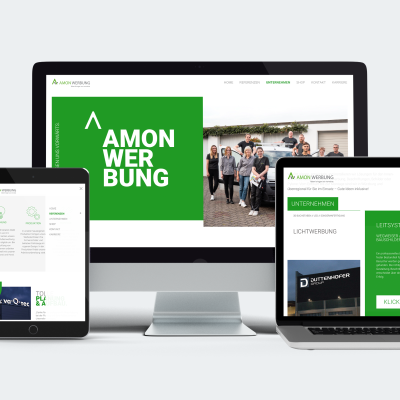 Amon Werbung – Webdesign