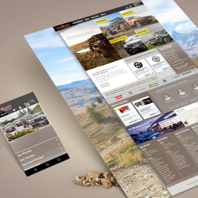 Allrad Schmitt Webdesign Mockup jos büro für Gestaltung Würzburg