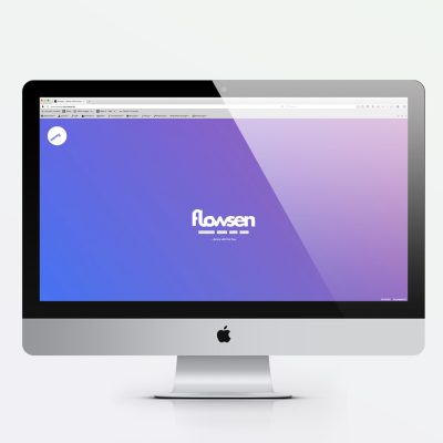 Flowsen DJ Webdesign Mockup Mac jos büro für Gestaltung Designbüro