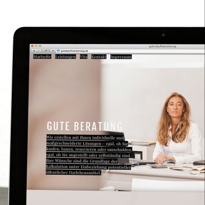 Webdesign – gute.baufinanzierung