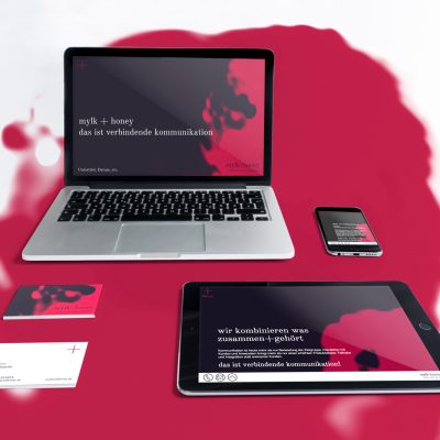 mylk+honey logogestaltung und marke branding für kommunikationsagentur