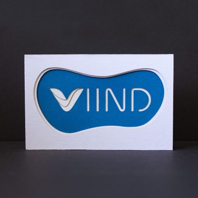 Frontalansicht der Viind Visitenkarte